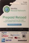 Vanilla Reload Card